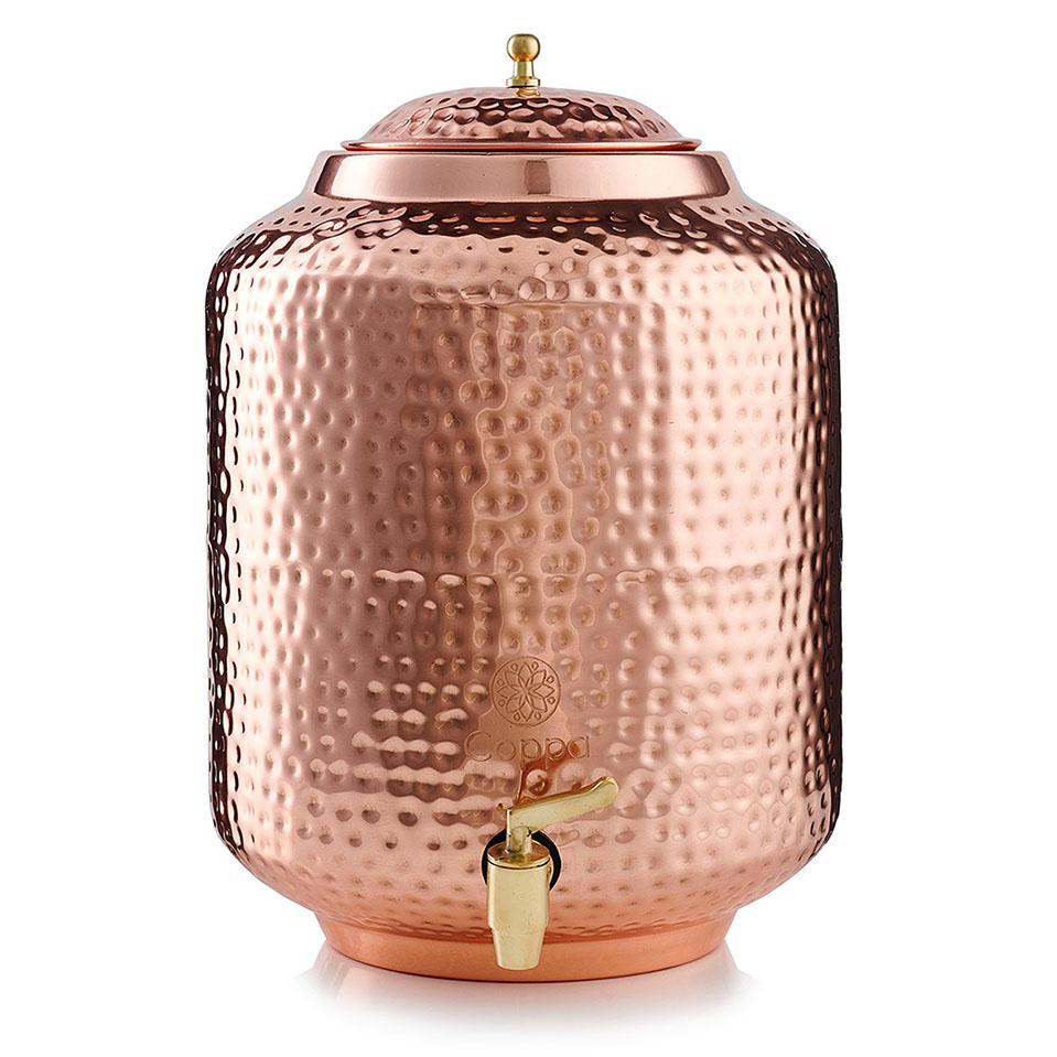 Copper Hammered 11L Water Tank